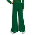 thumbnail image 3 of Haitryli Big Girls Lyrical Dance Clothes Dancing Trousers Wide-leg Pants Modern Jazz Dancewear Gymnastic Bottoms Green 10, 3 of 7