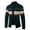 Green, variant on WREESH Fashion Zip-Up Sweater Jacket Men's New Colorblocked Knit Cardigan Casual Long Sleeve Sweater Jacket Sweater Black