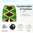 thumbnail image 3 of Men's 2 in 1 Swim Trunks with Compression Liner Jamaica Quick Dry Beach Shorts, 3 of 6