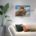 thumbnail image 2 of Gukieu Blue Sky White Cloud Eagle Print Horizontal Canvas Decorative Painting 12x16 Inch Shrinkage Resistant Frame Hanging Home Wall Art Decor, 2 of 6