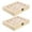 Beige, variant on MRLESS 2pcs Wooden Jewelry Organizer For Children Clear Lid And Ten Sections Earring Storage Box Retro Wooden Box Jewelry Storage Box