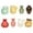 B(8pcs), variant on SSNTSY Mini Ceramic Vase Magnets for Fridge 3D Plant Vase for Kitchen Refrigerator Locker Decoration (Set of 5)