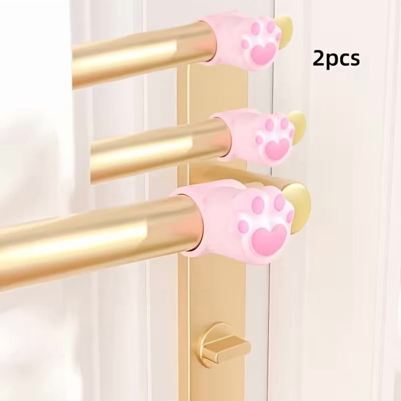 Tope de puerta con huella de oso, 2 uds., amortiguador anticolisión for protección de puertas