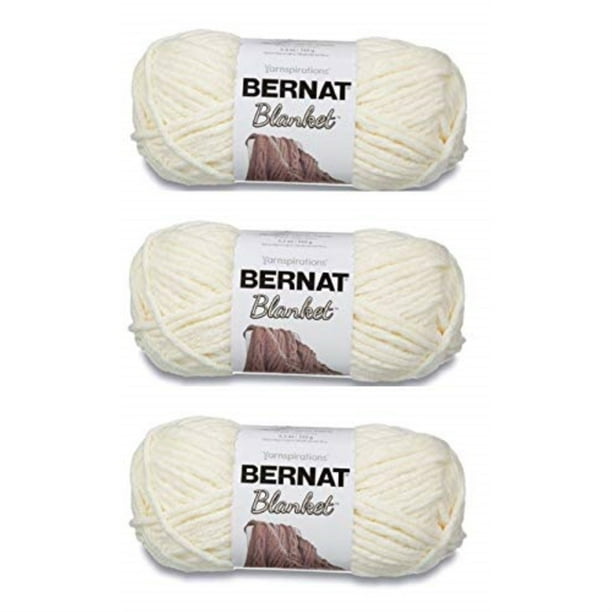 bernat bulk buy blanket yarn (3pack) vintage white 1612006 Walmart