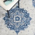 thumbnail image 6 of Safavieh Brentwood Gisselle Oriental Area Rug, Blue/Ivory, 10' x 10' Round, 6 of 11