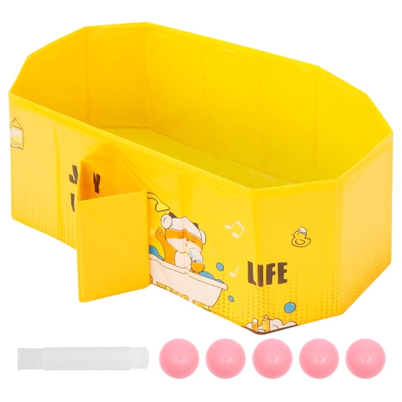 Austok Foldable Bathtub for Children Multifunctional Portable Bath Tub Large Toddler Bath for Age 0-8 All in One Design with Drain Plug