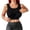 1# Black, variant on Built-In Bra Design: Features an integrated padded bra structure that offers convenient everyday support and a smooth, layered look without needing additional innerwear White 2XL