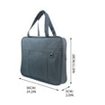 thumbnail image 3 of Blueek Business File Bag Organizer Shoulder Tote Office Document Holder Large Capacity Meeting Briefcase for Work and Travel(Gray), 3 of 5
