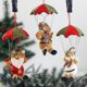 thumbnail image 4 of Navidad muñeca de Navidad paracaidismo sin rostro viejo adorno fiesta decoración universal. (rojo)(1 pieza), 4 of 5