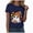 Navy, variant on TOWED22 Women Cute Bow Ghost Halloween Shirt Funny Halloween Costume Tshirts Short Sleeve Spooky Graphic Tee Tops(Dark Green,3XL)