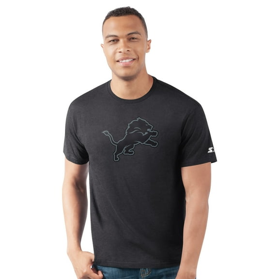 Men's-Starter Black Detroit Lions Prime Time T-Shirt