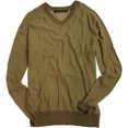 thumbnail image 1 of Sean John Mens Ls suéter de punto a rayas, marrón, X-Large, 1 of 1