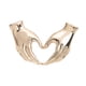 thumbnail image 2 of Broche de corazón y mano, broche, insignia, regalo para el Día de la Madre, decoración de atuendos, pin de solapa Oro, 2 of 9