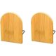 thumbnail image 3 of Sujetalibros de madera 1 par de soportes para sujetalibros Soporte para estanterías Soportes para libros de escritorio de oficina Decoración Sujetalibros de madera Sujetalibros antideslizant, 3 of 3