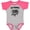 Baseball Heather and Hot Pink, variant on Inktastic My Grandpa Was So Amazing God Made Him an Angel Boys or Girls Baby Bodysuit