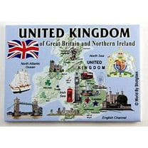 United Kingdom England Souvenir Fridge Magnet 2.5 inches X 3.5 inches