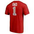 thumbnail image 3 of Men's Red Houston Rockets #1 Dad T-Shirt, 3 of 3