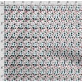 thumbnail image 4 of Soimoi Geometrical Printed,Cuddle Minky Fabric, Sewing Fabric by The Yard 56 Inch Wide,Decorative Plush Soft Fabric, Baby Garments, Toys and Blankets, Blue & Gray, 4 of 5