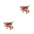 thumbnail image 1 of Injueey 2X 5 tenedores Flores artificiales No se desvanecen Faux Violet Plantas falsas al aire libre Romántico Ramo de flores Hogar Cocina Rojo 2Conjunto, 1 of 6
