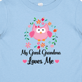 thumbnail image 4 of Inktastic My Great Grandma Loves Me Owl Girls Baby T-Shirt, 4 of 5