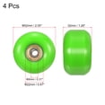 thumbnail image 2 of Unique Bargains Roues de Planche à Roulettes 52mm avec Roulements Roues de Rue pour Skateboards Roue de Croisière 95A, Vert Doré Lot de 4, 2 of 4