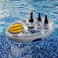 thumbnail image 3 of Estante Flotante Para Bebidas Soporte Flotante Inflable Para Bebidas Que Ahorra Espacio Estante Flotante Para Bebidas Bien Sellado Bandeja Flotante Duradera Para Bebidas Para Piscina Al Aire Libre matsuzay HA014693-00, 3 of 7