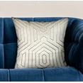 thumbnail image 2 of Plutus 18" x 18" Pearly Velvet Geometric Luxury Throw Pillow in Gray, 2 of 3