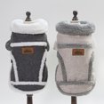 thumbnail image 4 of Ropa para mascotas, ropa para perros, ropa para mascotas, peluche para perros medianos y pequeños, otoño e invierno, ropa acolchada de algodón de dos patas, chaqueta nórdica, 4 of 6