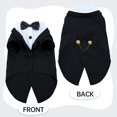thumbnail image 3 of ZZ Cat Tuxedo Suit, Sphynx Cat Suit for Cat with Bow Tie, Cat Halloween Costumes for Cats Only, Kitten Formal Attire Wedding Birthday Onesie Clothes for Male Female Hairless Cats, 3 of 7