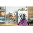 thumbnail image 2 of Ahgly Company Machine Washable Indoor Round Transitional Purple Area Rugs, 8' Round, 2 of 7