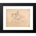 thumbnail image 2 of John Sell Cotman 14x12 Black Modern Framed Museum Art Print Titled - Horse Loaded with Artist's Paraphernalia, 2 of 5