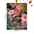 thumbnail image 3 of Qisvanset Ocean Otter Hibiscus Canvas Print 12x16 Inch Bedroom Decor, 3 of 8