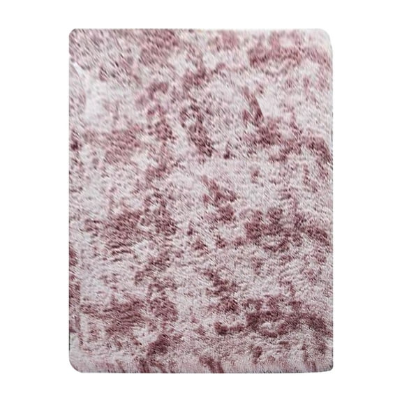 20" x 47" Solid Color Thickened Silk Wool Area Rug, Ultra Soft Plush Microfiber Runner Rug, Non-Slip Minimalist Bedside Carpet for Bedroom and Living Room, Washable Shaggy Floor Mat, 1-Piece