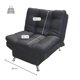thumbnail image 4 of Sillón Individual Moderno Ocasional Reclinable 3 posiciones NORVAL  estructura de madera patas metálicas tela de Lino, 4 of 8