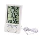 thumbnail image 5 of Higrómetro digital Uxcell termómetro interior monitor de humedad con reloj, 5 of 5