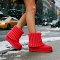 thumbnail image 3 of COM STAR Women’s Winter Snow Boots Mid Calf Warm Platform Flat Outdoor Casual Walking Boots, 3 of 6