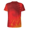 thumbnail image 5 of T Shirt For Men Tie Dye T-Shirt Yellow Orange Red Spiral Streetwear T-Shirts O-Neck Hip Hop Tshirt B, 5 of 7