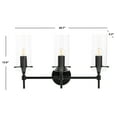 thumbnail image 5 of Safavieh Norala 3 Light Mid-Century Vanity Sconce, Matte Black, 5 of 6