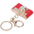 thumbnail image 3 of Camera Keychain, Rhinestone Keychain Zinc Alloy Wide Applicability Red Easy To Install Antirust For Girls For Wallet ANGGREK No, 3 of 7