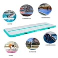 thumbnail image 2 of AKSPORT P10 Series Air Mat Tumble Track 10' Inflatable Gym Mat, Mint Green, 2 of 5