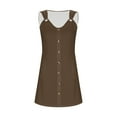 thumbnail image 7 of aidice House Dresses for Women Casual Scoop Neck Sleeveless Button Fitting Comfy Tunic Dresses Fashion, 7 of 7