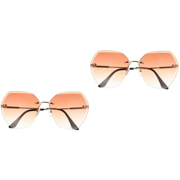 2 PCS Outdoor Sunglasses Summer Eyewear Trendy Glare Women Man