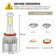 thumbnail image 6 of BMZONCC For 2013 Hyundai Elantra/Coupe Kit H1 H11 LED Headlight 881 Fog Light Combo Bulb, 6 of 14