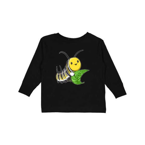 Inktastic Monarch butterfly caterpillar- cute baby insect Boys or Girls Long Sleeve Toddler T-Shirt