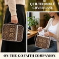thumbnail image 4 of Xoenoiee Cross Floral Star Pattern Bible Covers for Women Men God is Within Her Quilted Bible Case Bible Bag Bible Accessories with Handle and Zippered Pocket Bible Tote Bag for Kids, 4 of 7