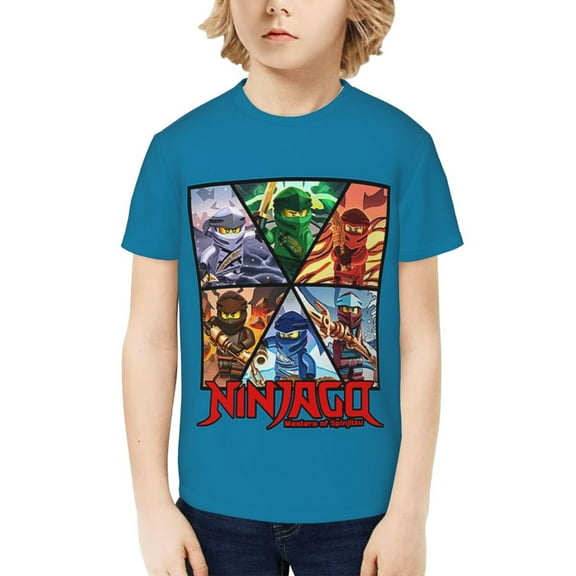 Ninjago Kids T-Shirt 3d Printed Graphic T-Shirts Boys And Girls Short Sleeve Shirts For Youth Kids X-Small
