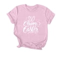 thumbnail image 2 of successthop Bunny Shirts for Women Happy Easter Casual Short Sleeve Holiday T Shirts Crewneck Top Spring Beach Clothes L, 2 of 3