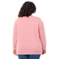 thumbnail image 3 of Terra & Sky Women's Plus Size Fleece Sweatshirt, Available in 1,2, and 3- Packs, Size 0X-4X, 3 of 12