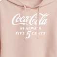 thumbnail image 3 of Coca-Cola - As Always Five Cents - Juniors Cropped Pullover Hoodie, 3 of 5