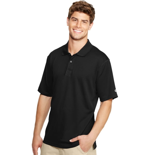 Champion Polo Ultime Double Sec Hommes, M, Noir